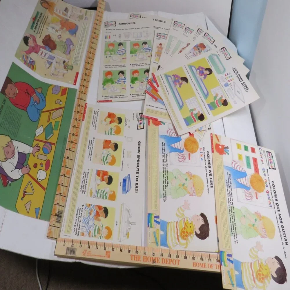 Scholastic English Spanish (10) Task Cards / Job Cards Classroom or Homeschool